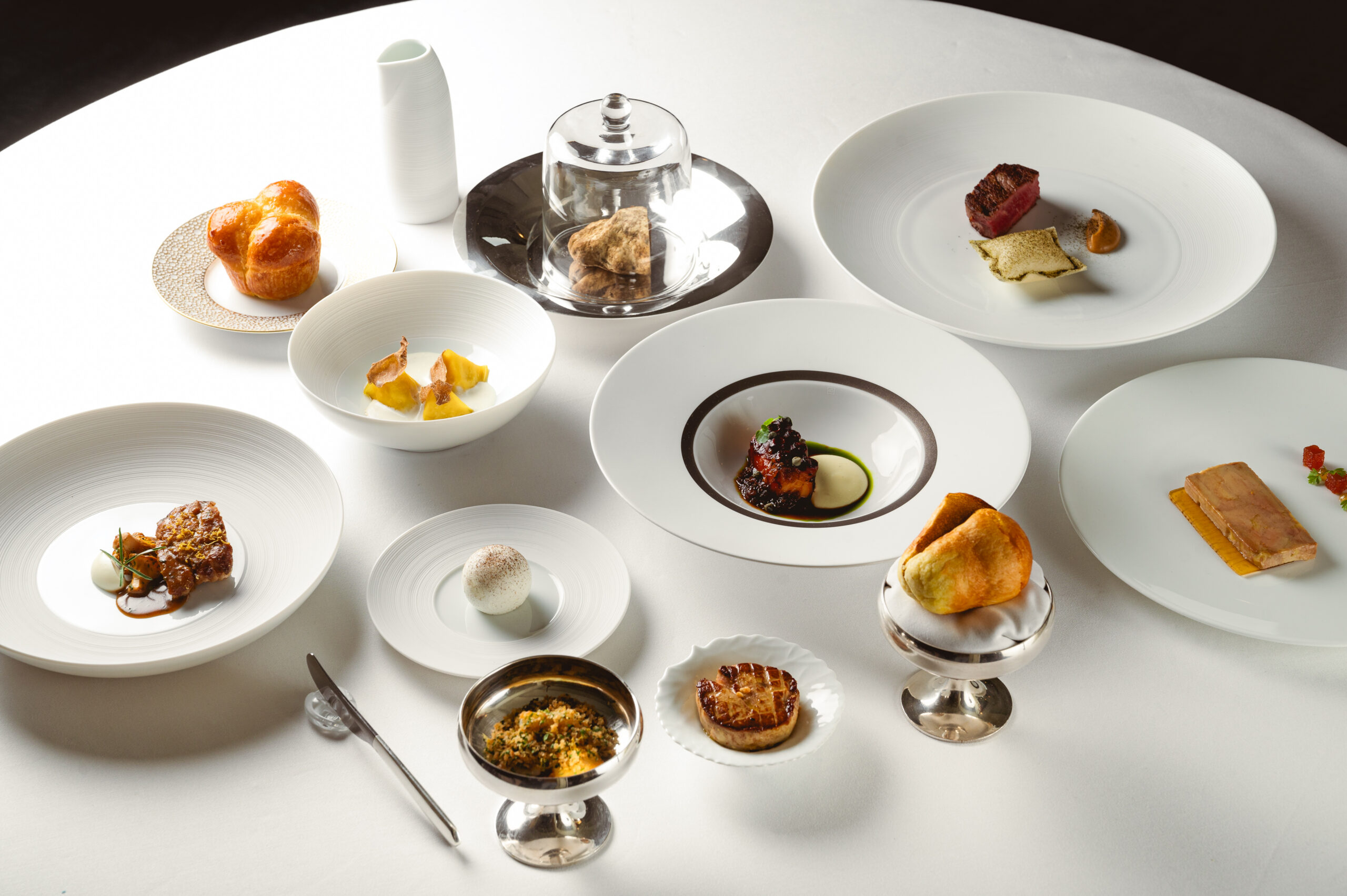 An assortment of plated delicacies